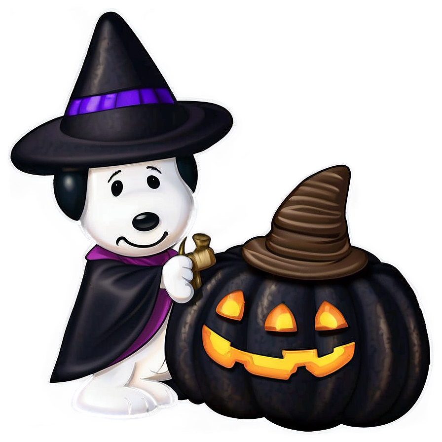 Snoopy Halloween Witchcraft Png Ufj PNG image