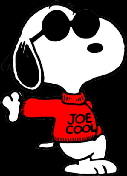 Snoopyas Joe Cool Graphic PNG image