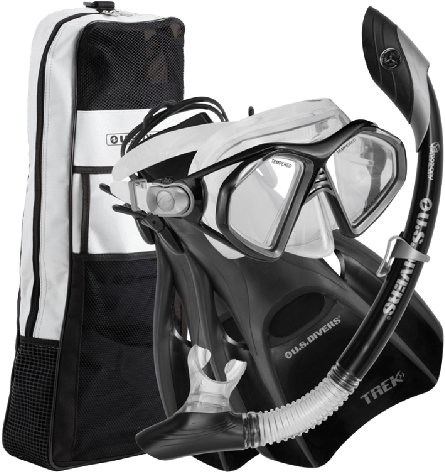 Snorkeling Gear Setwith Carry Bag PNG image