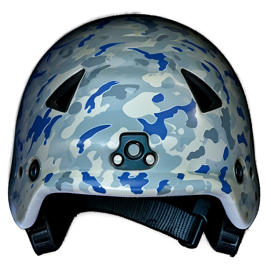 Snow Camo Combat Helmet Png Anq21 PNG image