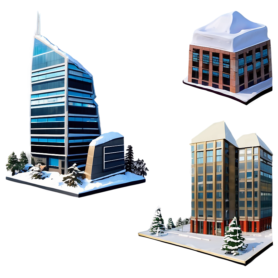 Snow-capped Skyscraper Png 05212024 PNG image