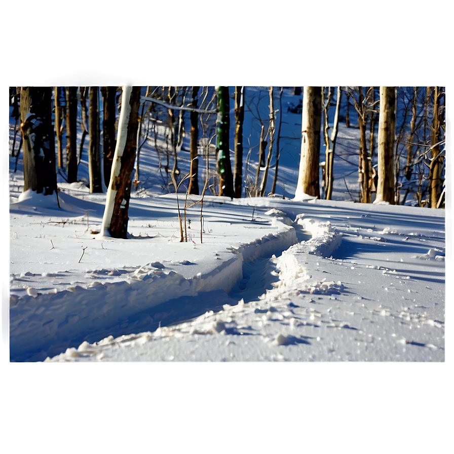 Snow-capped Trail Path Png Keq54 PNG image