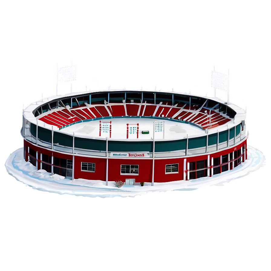 Snow Covered Baseball Stadium Winter Png 16 PNG image