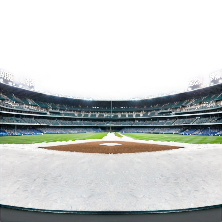 Snow Covered Baseball Stadium Winter Png Nas PNG image