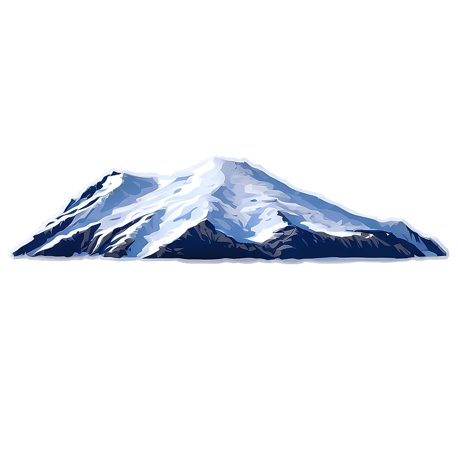 Snow-covered Mountain Landscape Png Cth39 PNG image