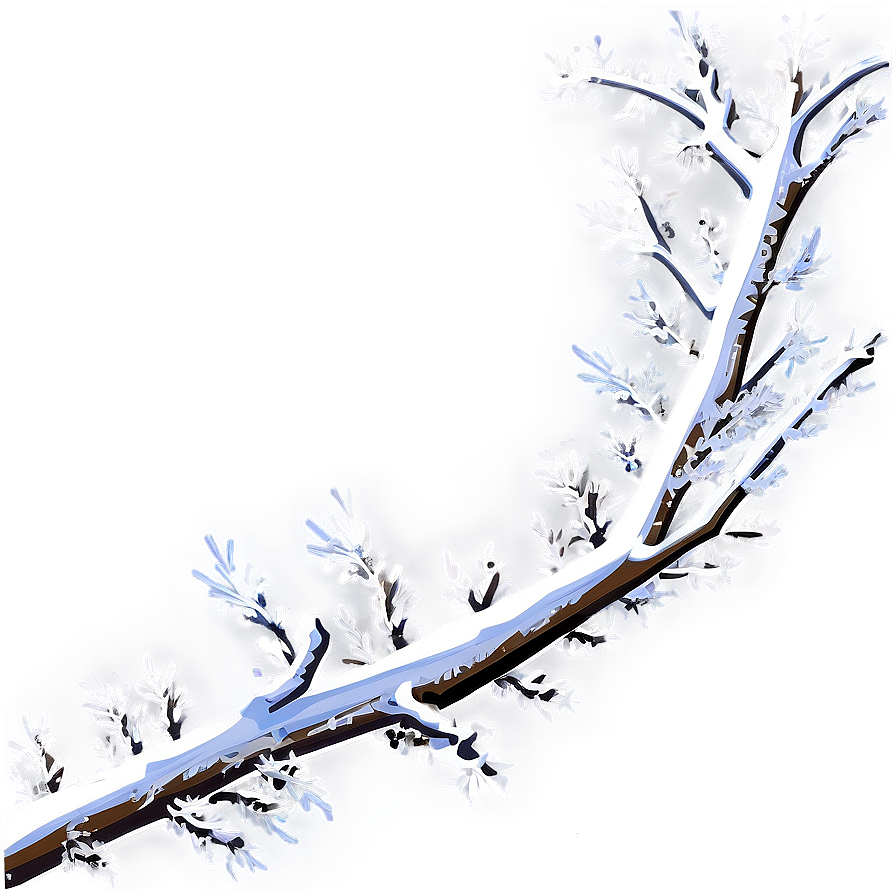 Snow Covered Tree Branch Png 52 PNG image
