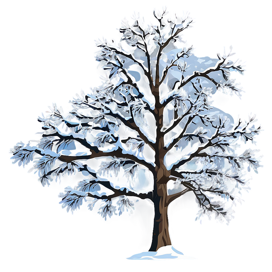 Snow-covered Tree Png 11 PNG image