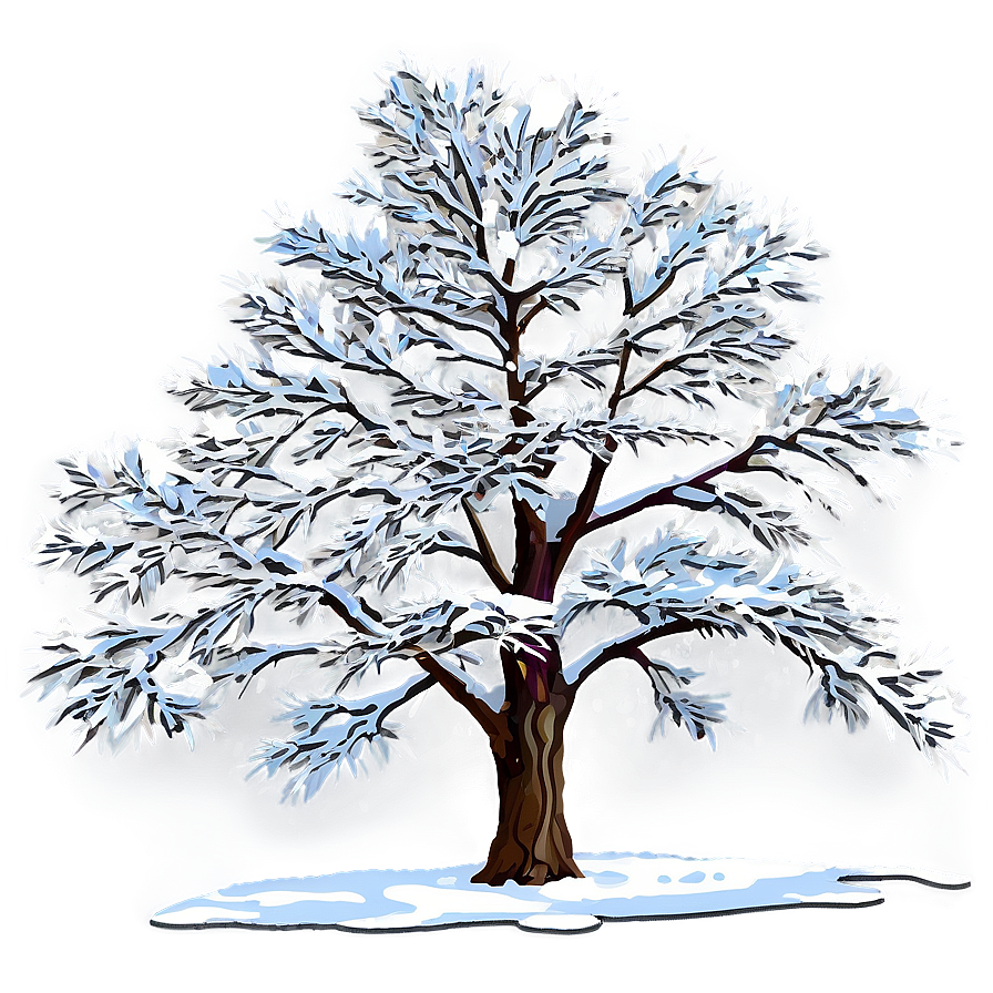 Snow-covered Tree Png Fjw PNG image