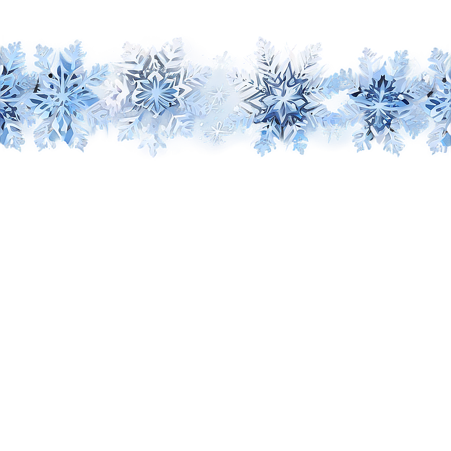 Snow Crystal Border Png 2 PNG image