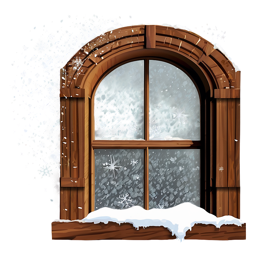 Snow Encrusted Window Png Lqq44 PNG image