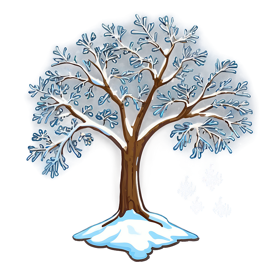 Snow Kissed Tree Png 73 PNG image