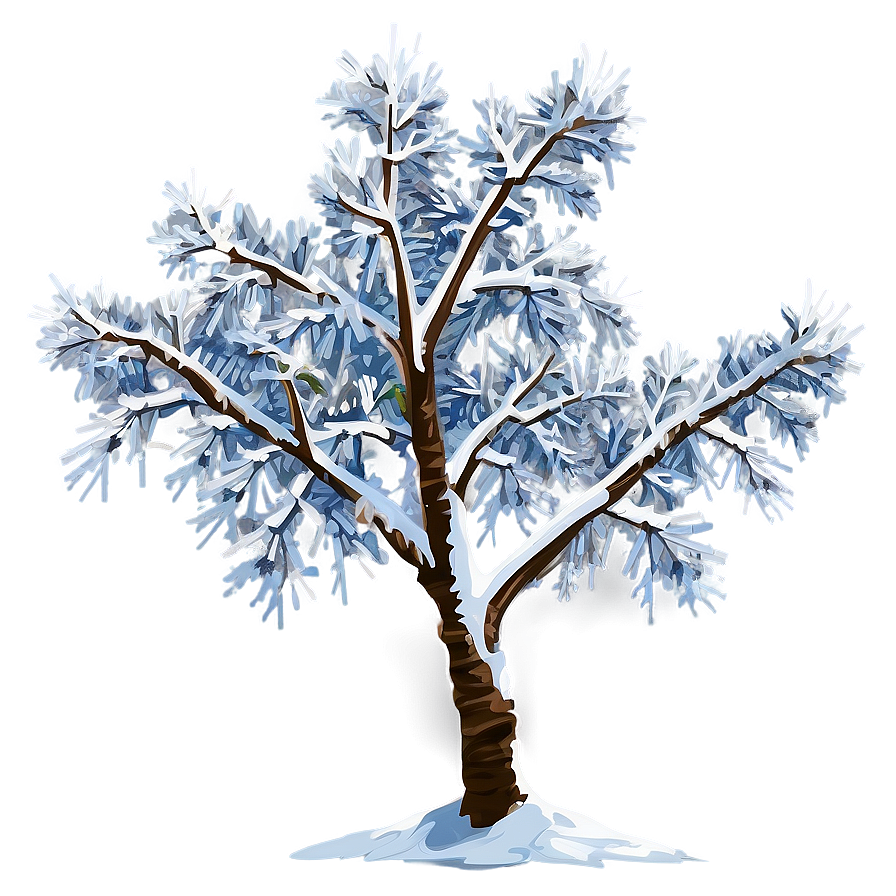 Snow Laden Tree Png 14 PNG image