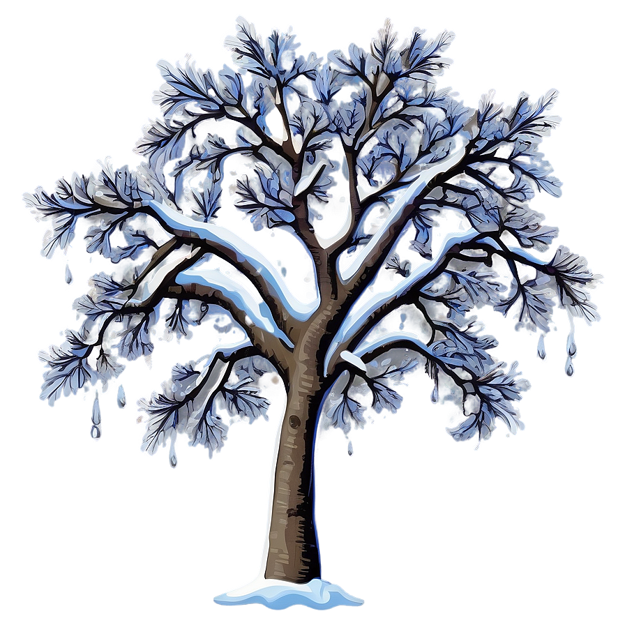 Snow Laden Tree Png 34 PNG image