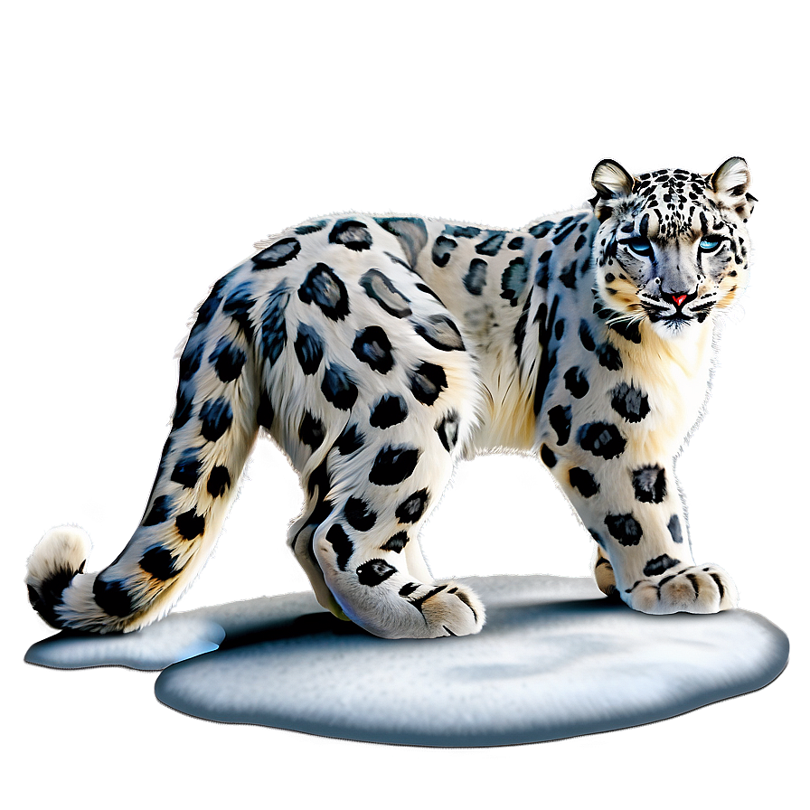 Snow Leopard Illustration Png 37 PNG image