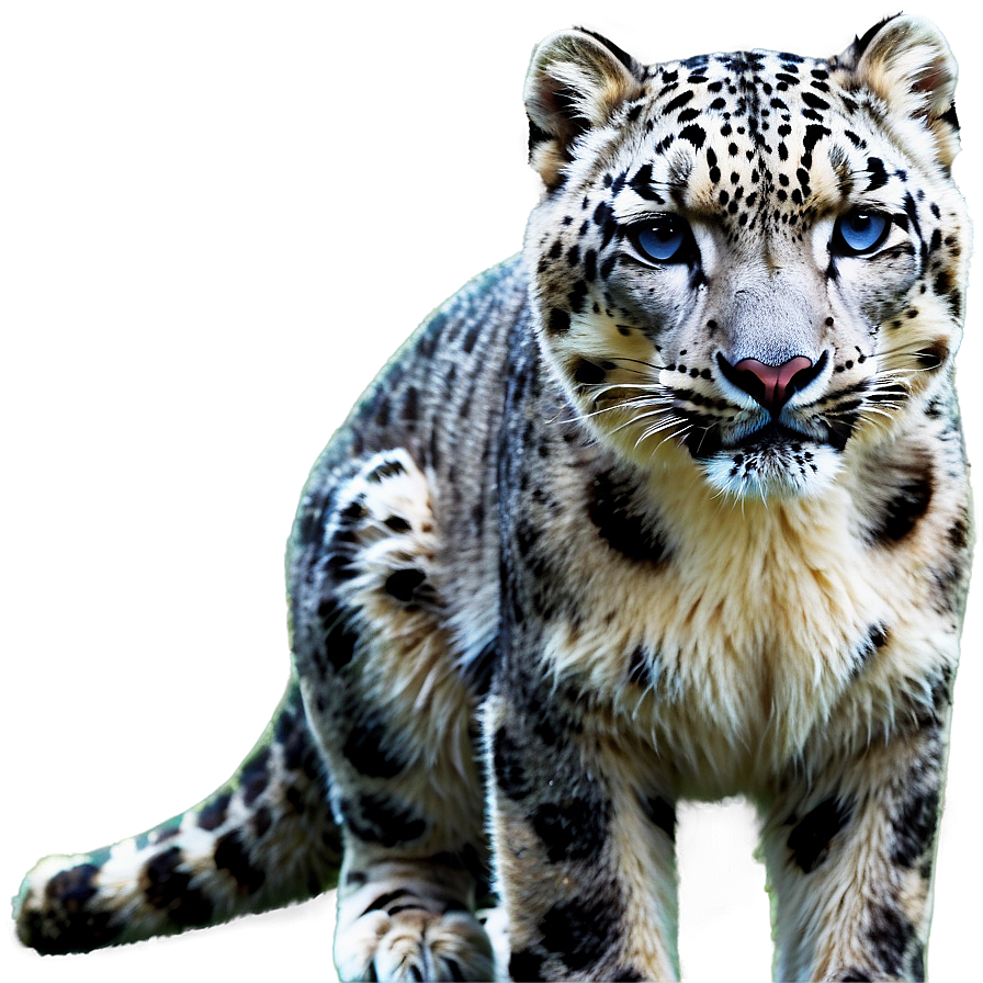 Snow Leopard In Mystic Forest Png 96 PNG image