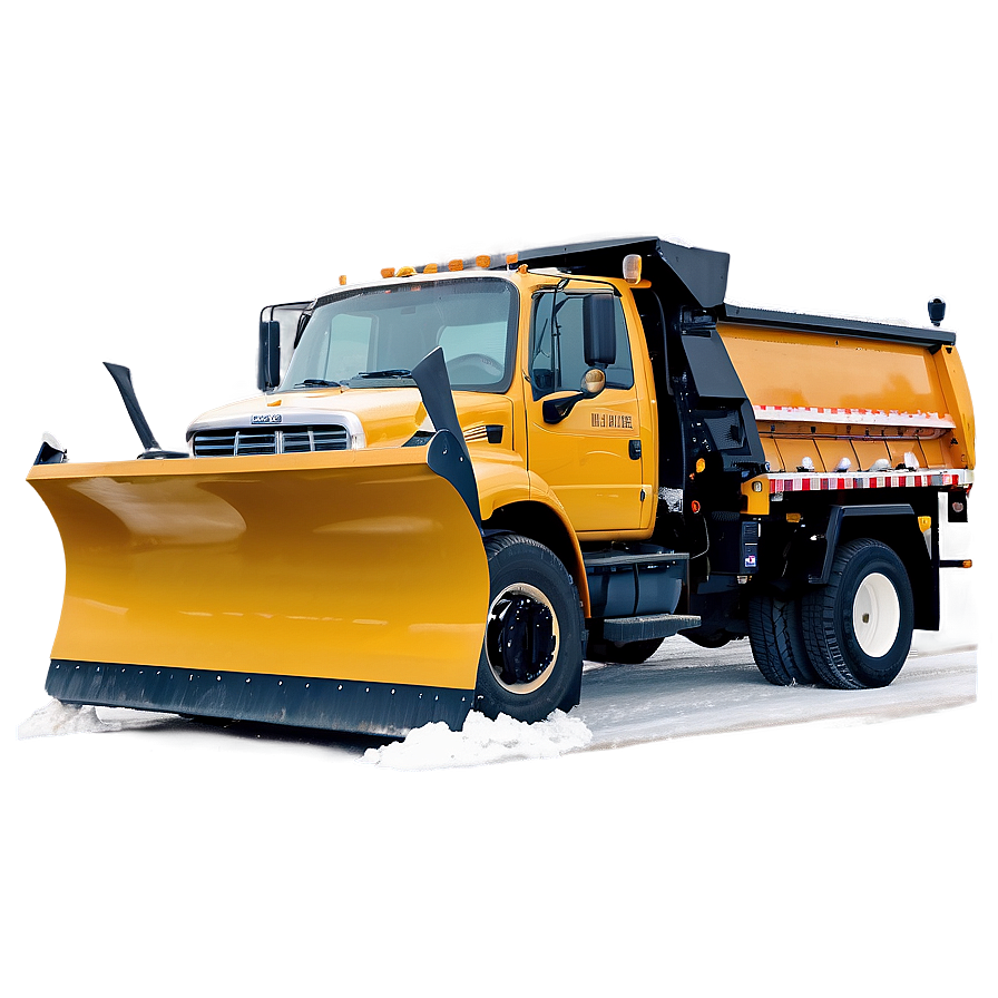 Snow Plow Truck Winter Png Ddq33 PNG image