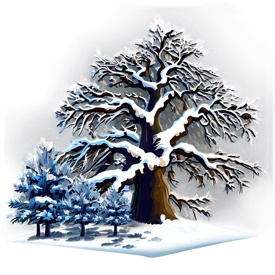 Snow Tree C PNG image