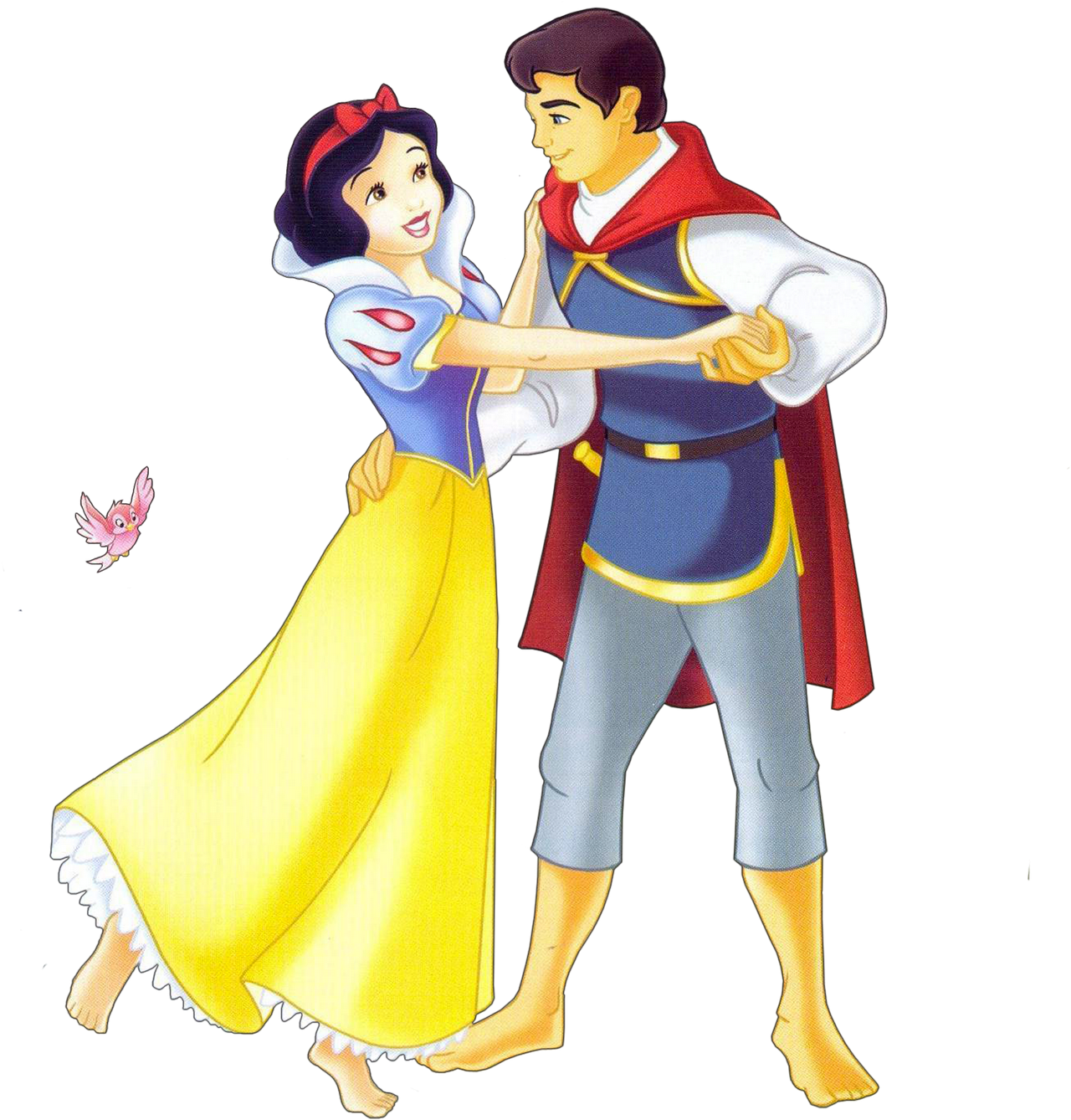 Snow Whiteand Prince Dancing PNG image