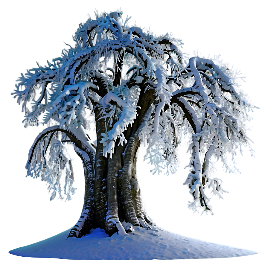 Snow Wrapped Trees Png 06292024 PNG image