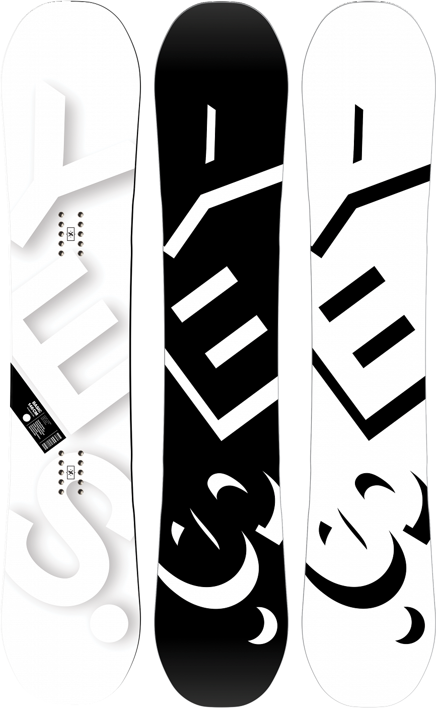 Snowboard Design Triptych PNG image