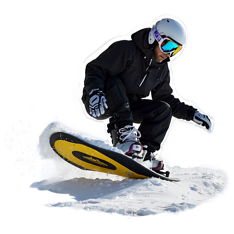 Snowboard In Snow Png Vue PNG image