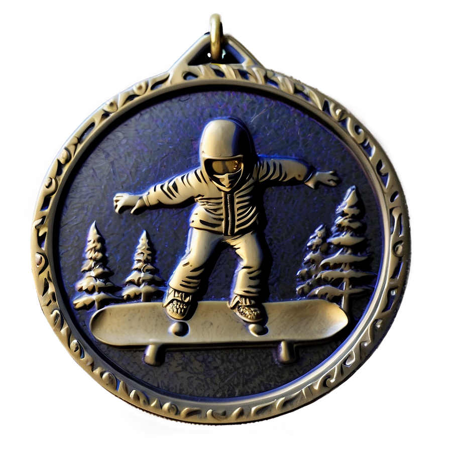 Snowboarding Medal Png 05252024 PNG image