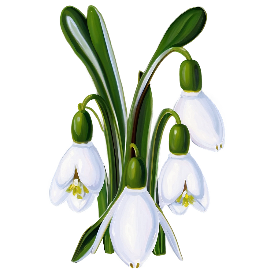 Snowdrops Winter Flowers Png 27 PNG image