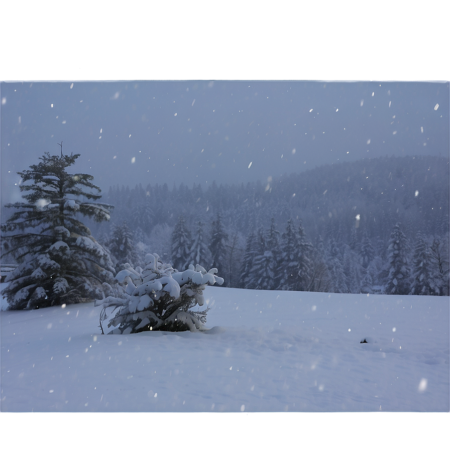 Snowfall At Sunrise Png Dmu74 PNG image