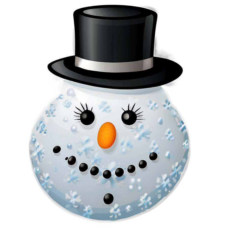 Snowman Face Clipart Png 40 PNG image