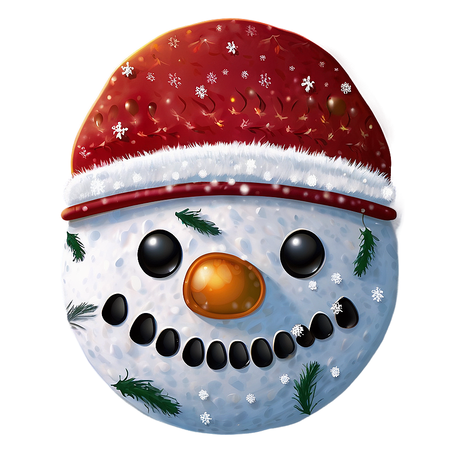 Snowman Head Winter Png 23 PNG image
