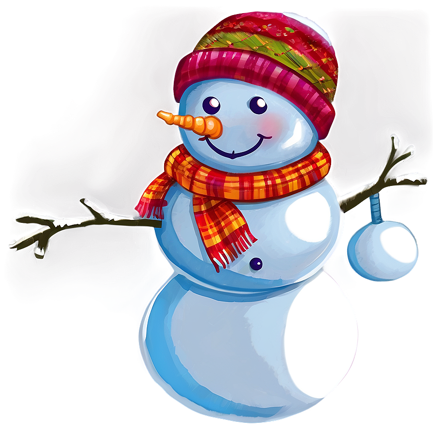 Snowman With Scarf Png Wuk48 PNG image