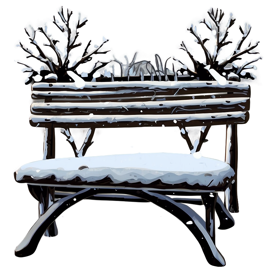 Snowy Bench Transparent Png 82 PNG image