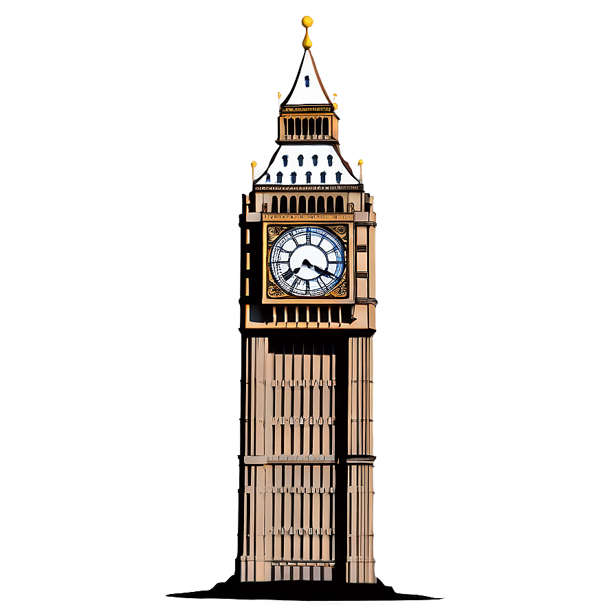 Snowy Big Ben Winter Scene Png 81 PNG image