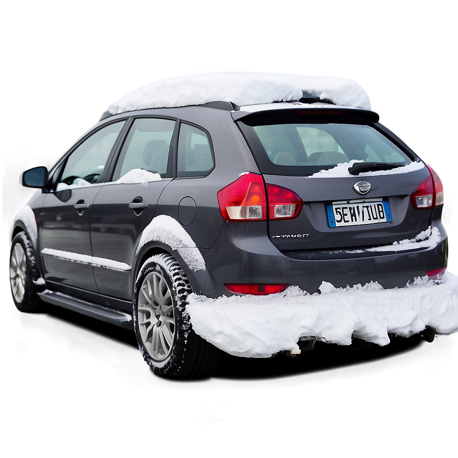 Snowy Car Transparent Png 05252024 PNG image