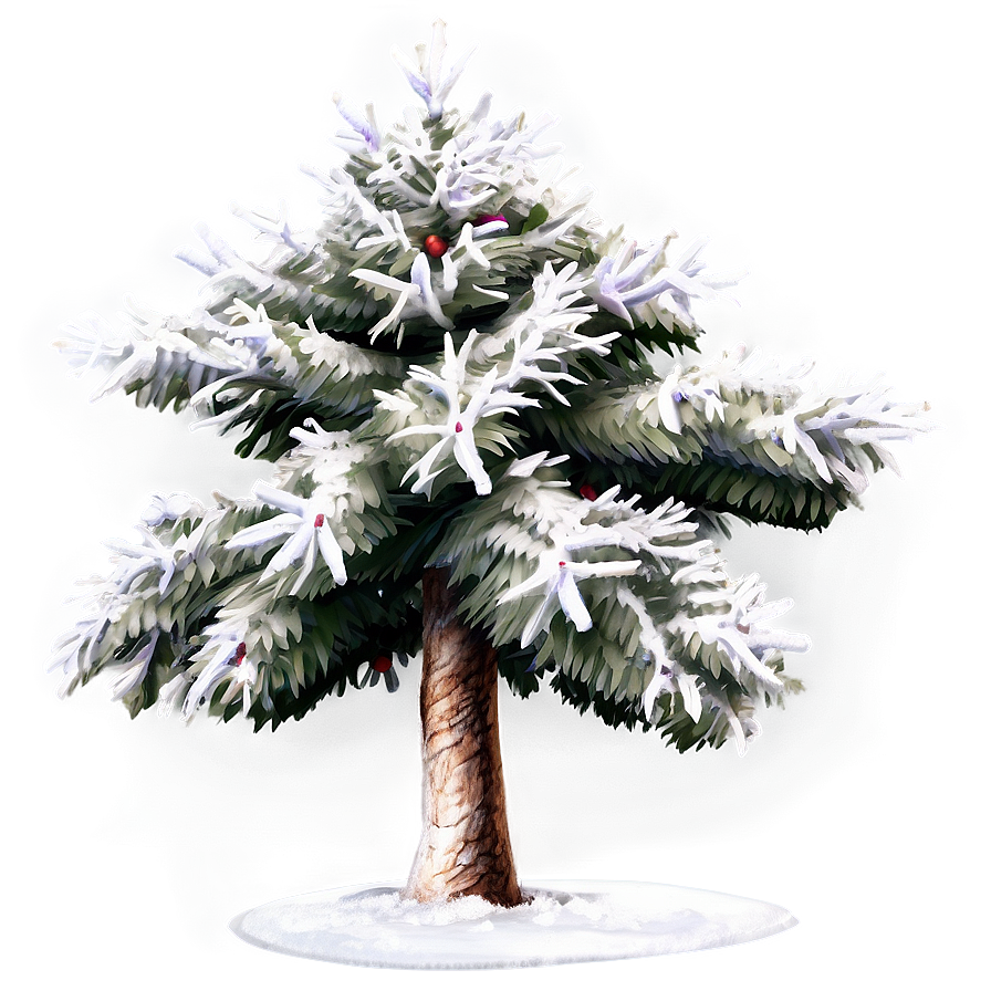 Snowy Christmas Tree Png 14 PNG image