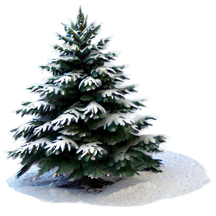 Snowy Christmas Tree Png Rld PNG image