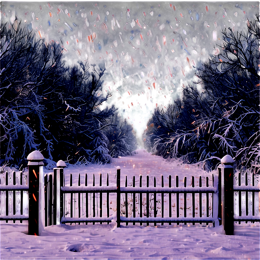 Snowy Evening Blizzard Png 06242024 PNG image