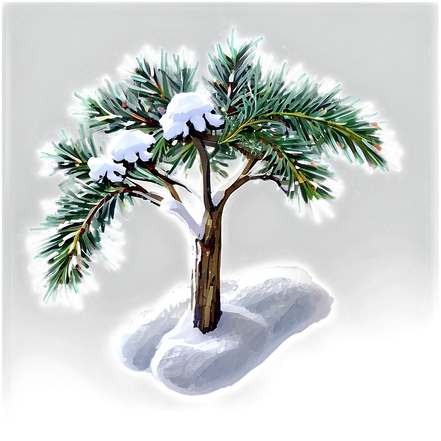 Snowy Fir Tree Png 06272024 PNG image