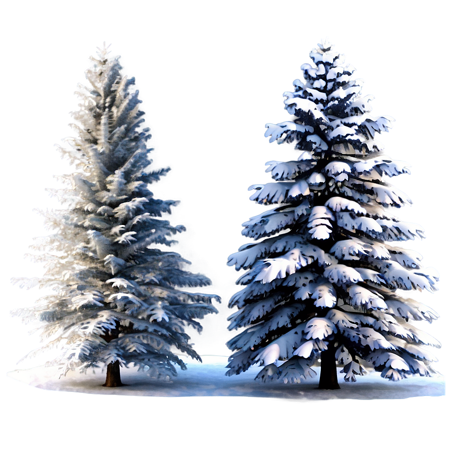 Snowy Grove Trees Png 29 PNG image