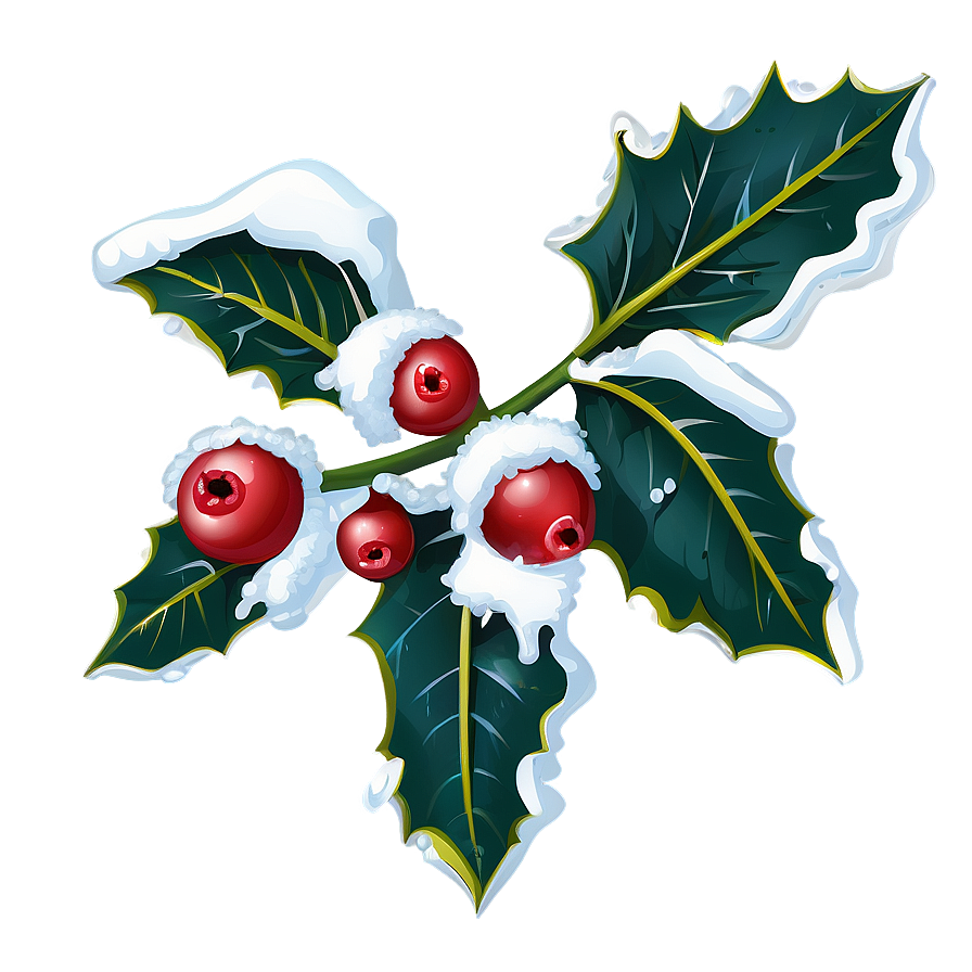 Snowy Holly Png Spv PNG image