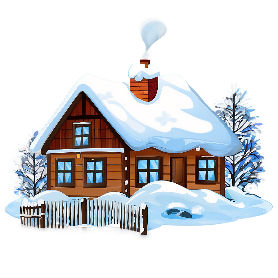 Snowy House Clipart Png Esi66 PNG image