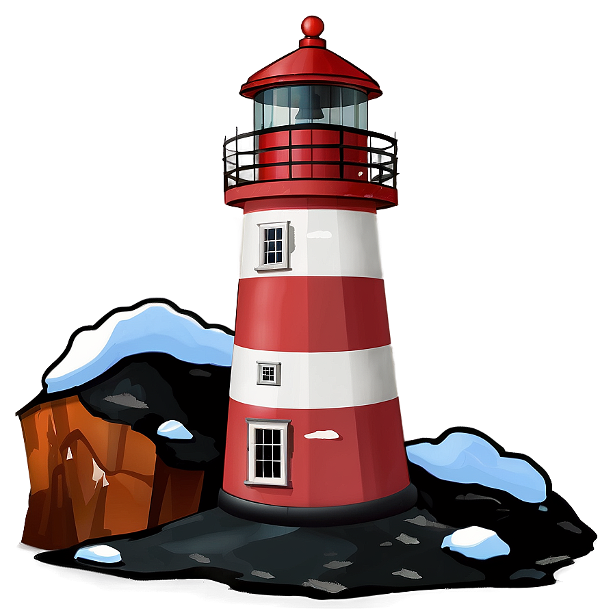 Snowy Lighthouse Png Cka59 PNG image