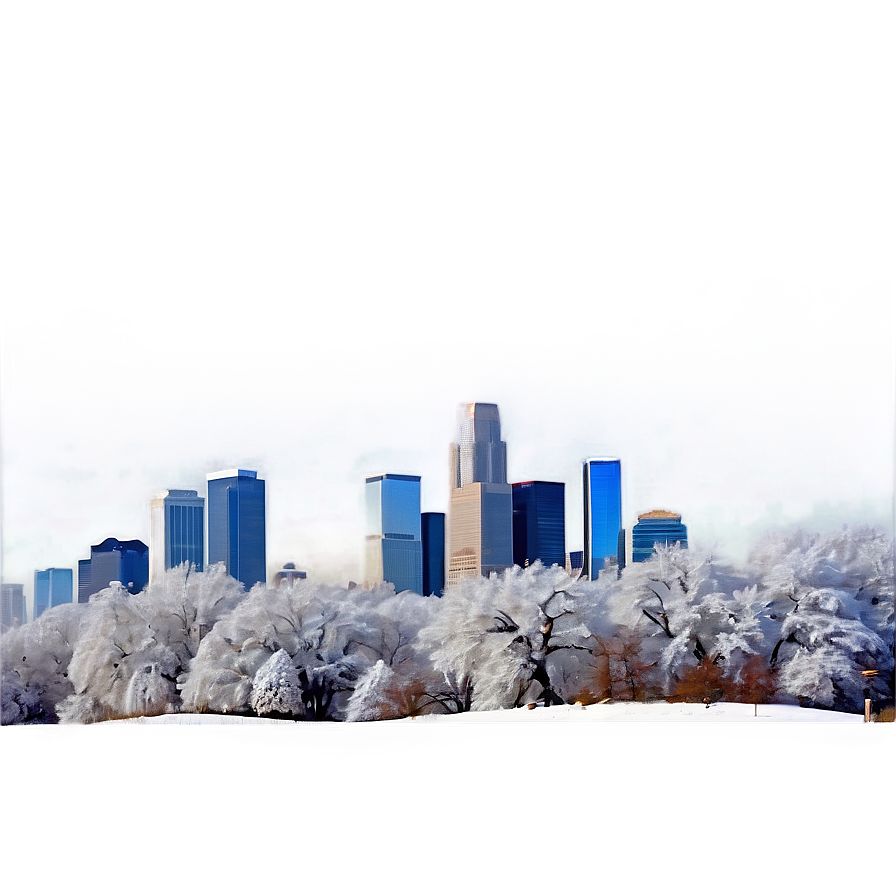 Snowy Los Angeles Skyline Png Mfw PNG image