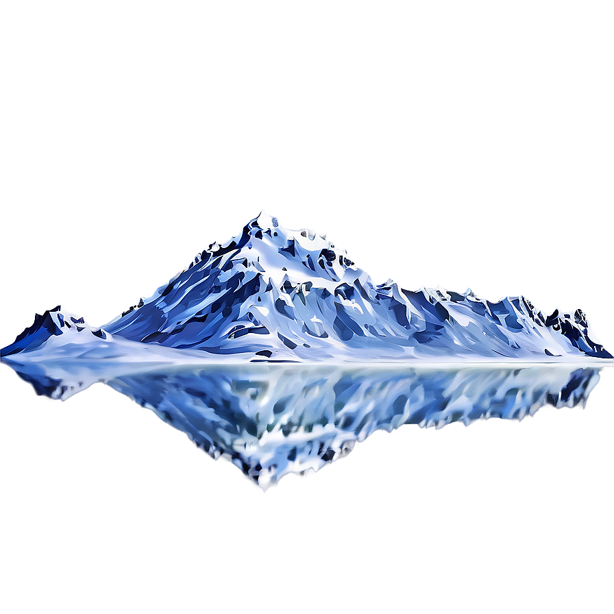 Snowy Mountain Reflection Png Jfx PNG image