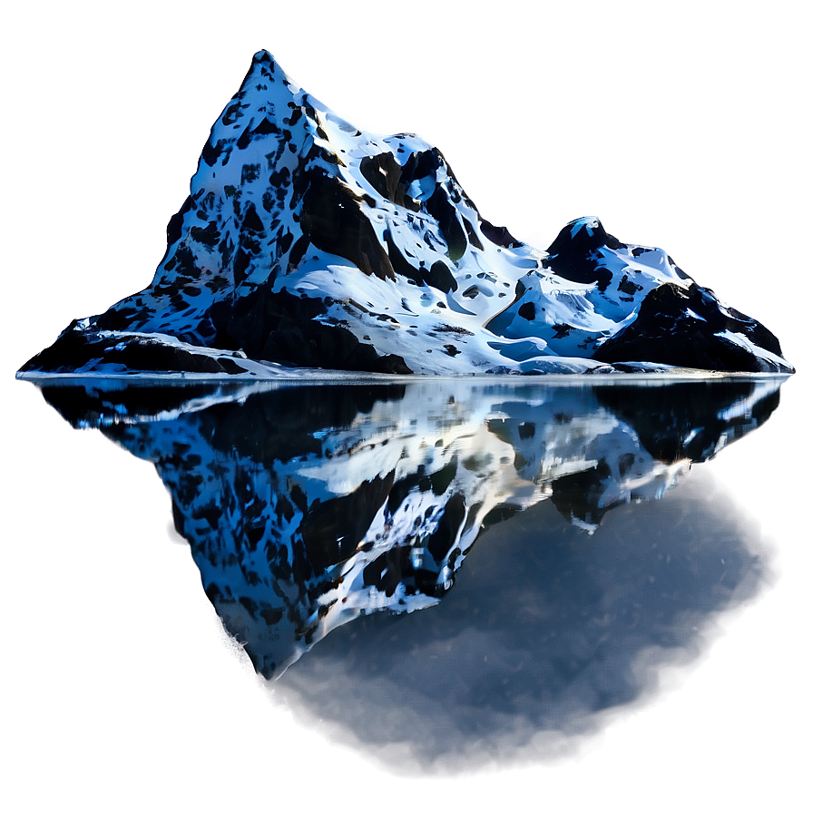 Snowy Mountain Reflection Png Tqj52 PNG image