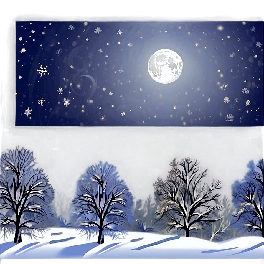 Snowy Night Transparent Png 26 PNG image