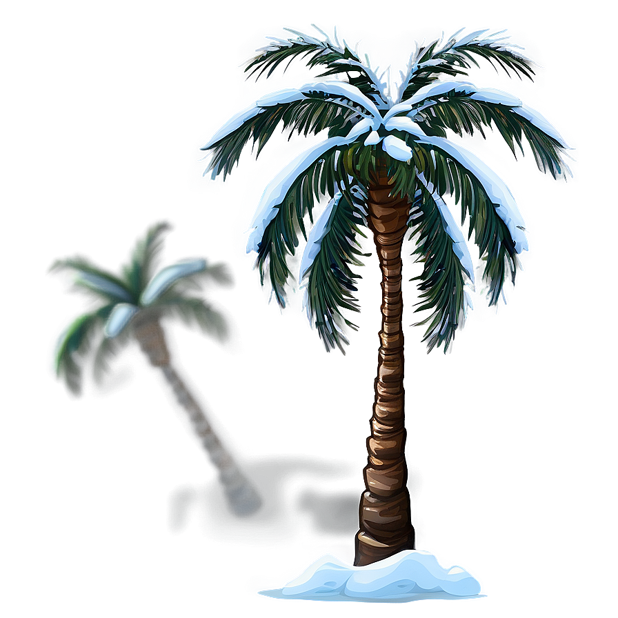 Snowy Palm Tree Png 99 PNG image