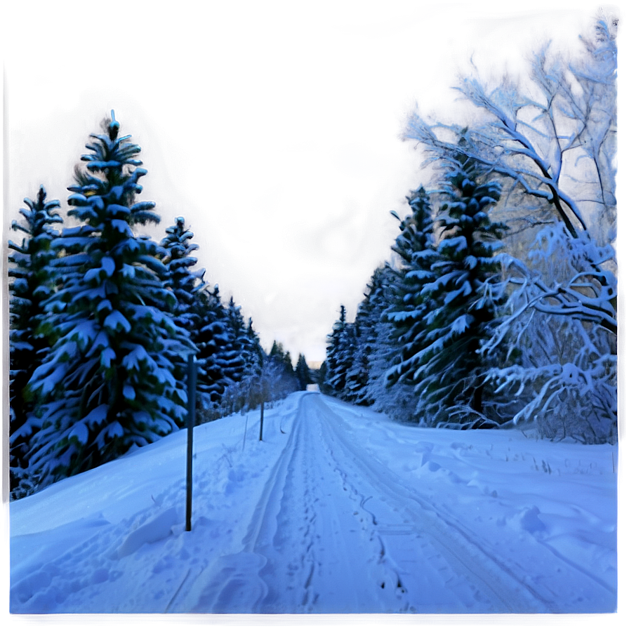 Snowy Path Png 06202024 PNG image