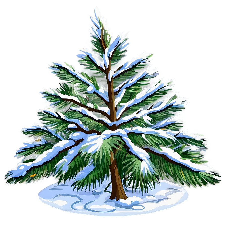 Snowy Pine Tree Png Rcm8 PNG image