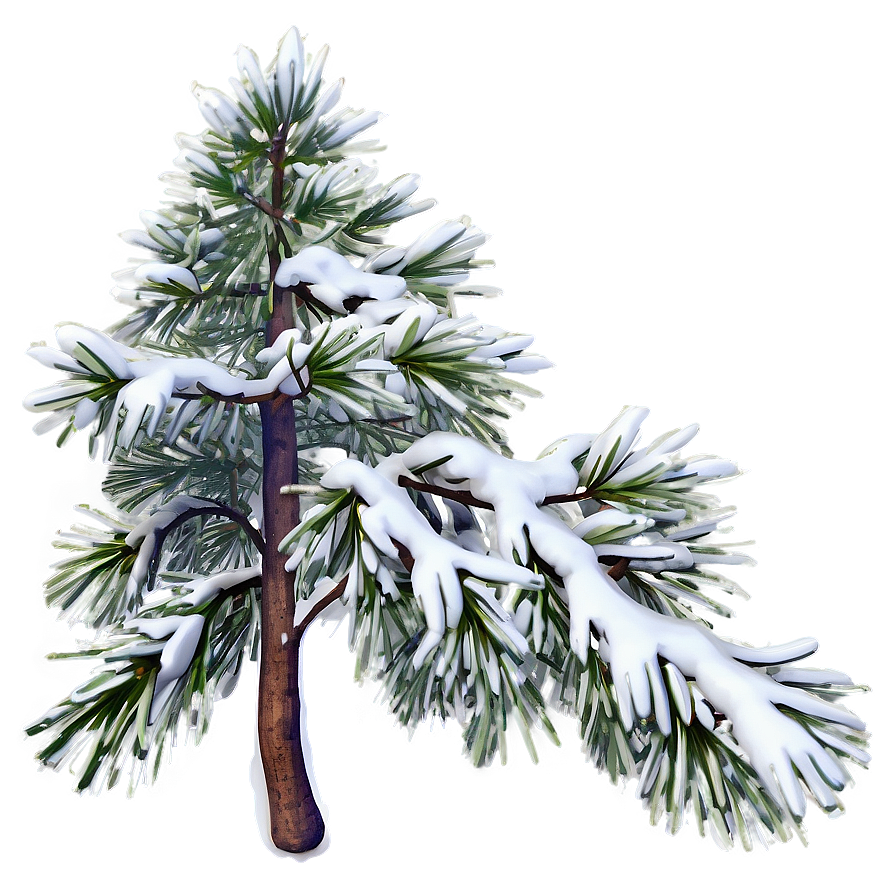 Snowy Pine Tree Png Uem77 PNG image